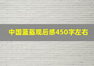 中国蓝盔观后感450字左右