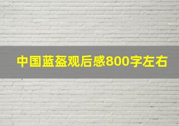 中国蓝盔观后感800字左右