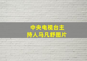 中央电视台主持人马凡舒图片