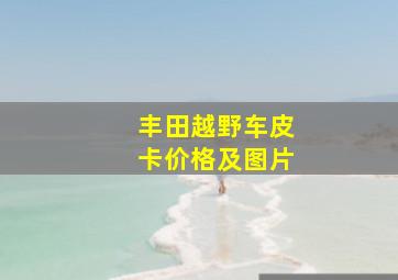 丰田越野车皮卡价格及图片