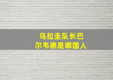 乌拉圭队长巴尔韦德是哪国人