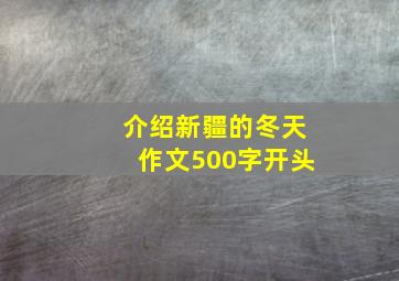 介绍新疆的冬天作文500字开头