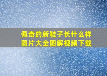 佩奇的新鞋子长什么样图片大全图解视频下载