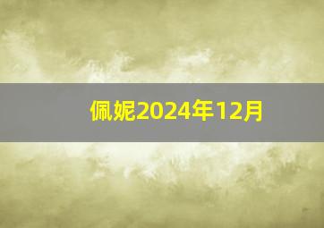 佩妮2024年12月