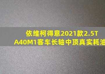 依维柯得意2021款2.5TA40M1客车长轴中顶真实耗油