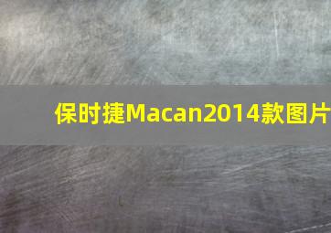 保时捷Macan2014款图片