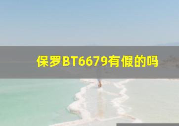 保罗BT6679有假的吗