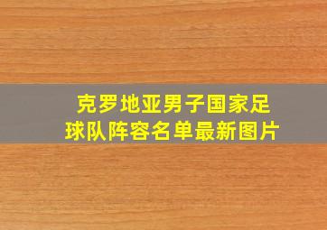 克罗地亚男子国家足球队阵容名单最新图片