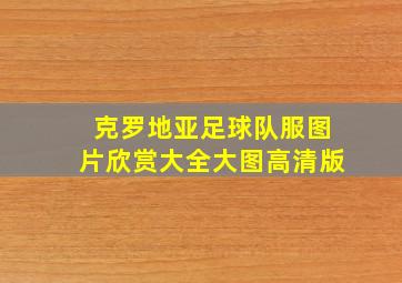 克罗地亚足球队服图片欣赏大全大图高清版