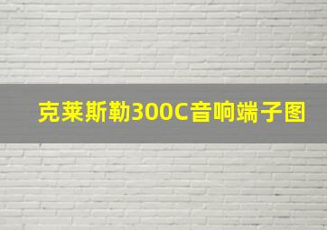 克莱斯勒300C音响端子图