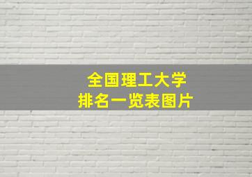 全国理工大学排名一览表图片