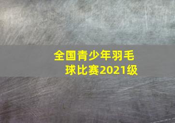 全国青少年羽毛球比赛2021级