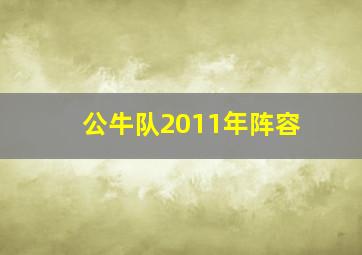 公牛队2011年阵容