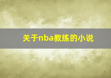 关于nba教练的小说