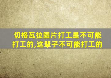 切格瓦拉图片打工是不可能打工的,这辈子不可能打工的