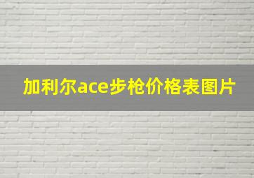 加利尔ace步枪价格表图片