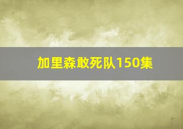 加里森敢死队150集