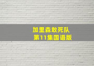 加里森敢死队第11集国语版