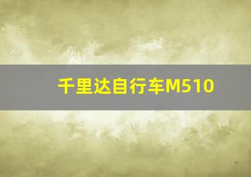 千里达自行车M510