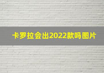 卡罗拉会出2022款吗图片