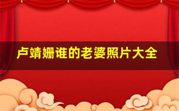 卢靖姗谁的老婆照片大全