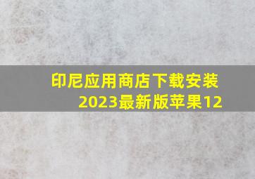 印尼应用商店下载安装2023最新版苹果12