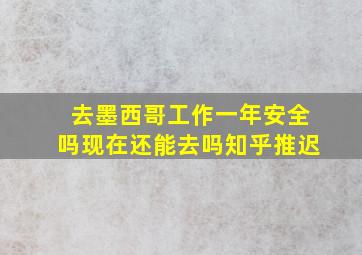 去墨西哥工作一年安全吗现在还能去吗知乎推迟