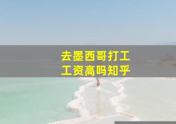 去墨西哥打工工资高吗知乎