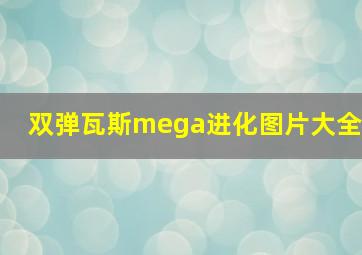 双弹瓦斯mega进化图片大全