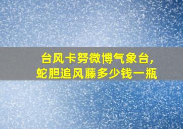 台风卡努微博气象台,蛇胆追风藤多少钱一瓶