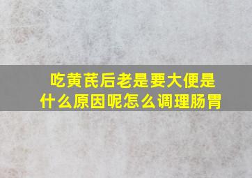 吃黄芪后老是要大便是什么原因呢怎么调理肠胃