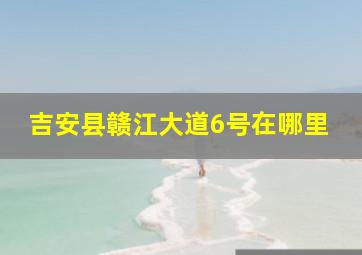 吉安县赣江大道6号在哪里