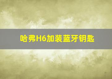 哈弗H6加装蓝牙钥匙