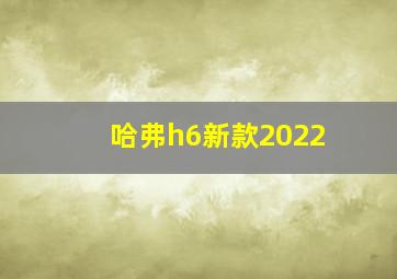 哈弗h6新款2022