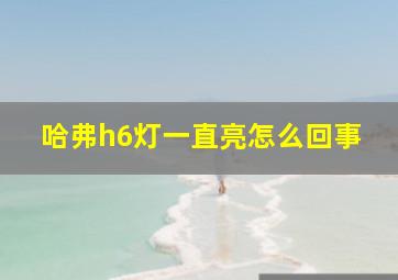 哈弗h6灯一直亮怎么回事