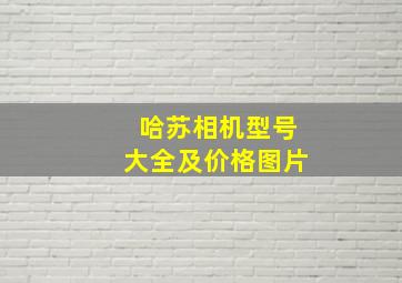 哈苏相机型号大全及价格图片