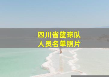 四川省篮球队人员名单照片