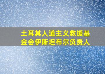 土耳其人道主义救援基金会伊斯坦布尔负责人