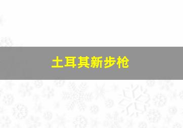 土耳其新步枪