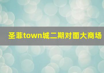 圣菲town城二期对面大商场