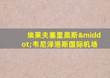 埃莱夫塞里奥斯·韦尼泽洛斯国际机场