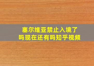 塞尔维亚禁止入境了吗现在还有吗知乎视频