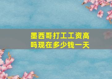 墨西哥打工工资高吗现在多少钱一天