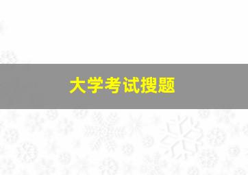 大学考试搜题