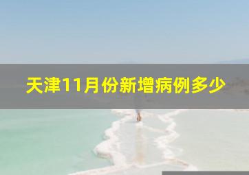 天津11月份新增病例多少