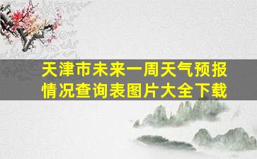 天津市未来一周天气预报情况查询表图片大全下载