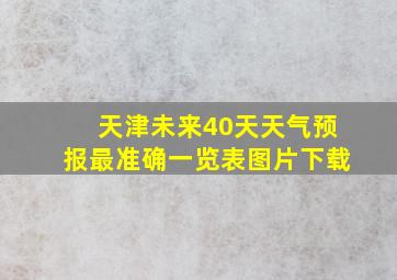 天津未来40天天气预报最准确一览表图片下载