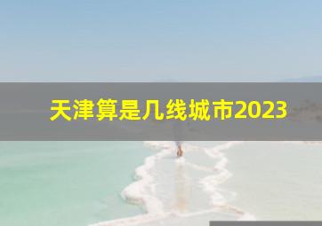 天津算是几线城市2023