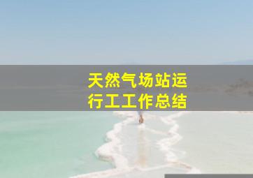 天然气场站运行工工作总结