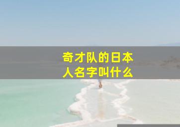 奇才队的日本人名字叫什么